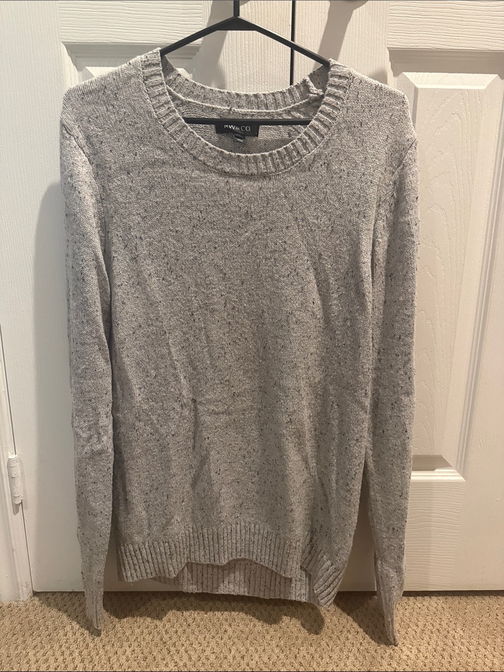 RW&CO. Heather Light Gray Crewneck Sweater